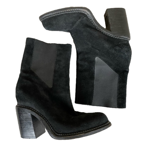 THEYSKENS THEORY Black Suede Boots Size 40 - Picture 1 of 10